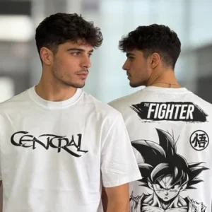 Camiseta goku fighter blanco
